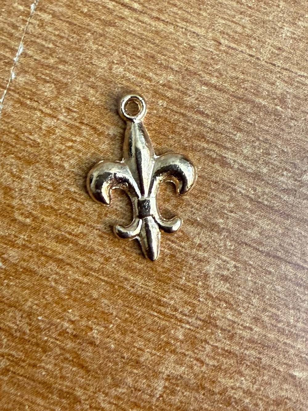 Fleur-de-Lis Gold Charm Pendant